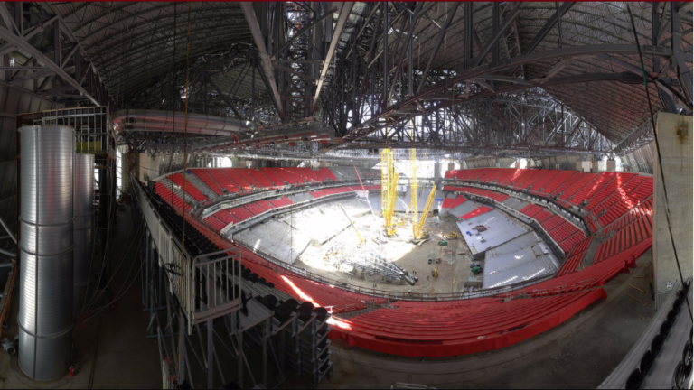 Lug-All Cable Hoists Provide Rigging for the New Mercedes-Benz Stadium