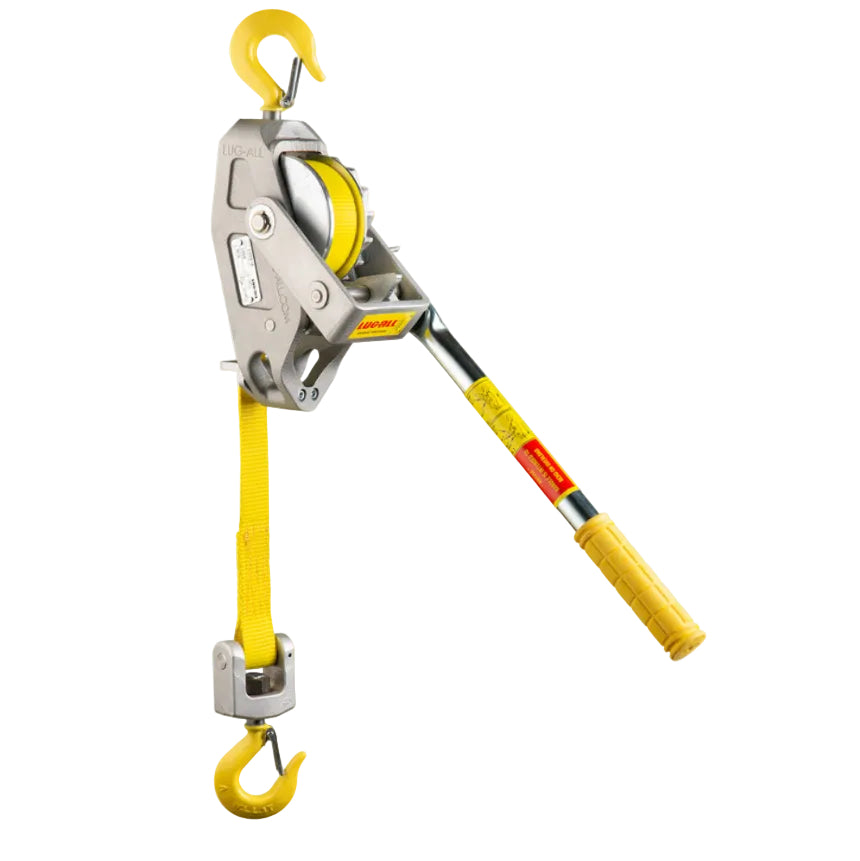 1/2 Ton Web Strap Hoist & Come Along - #1000-A | Lug-All — Lug-All.com