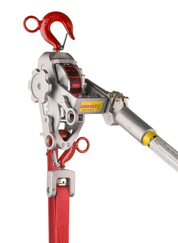 25-B - 1 1/2 Ton Web Strap Hoist w/ Hot Stick Rings