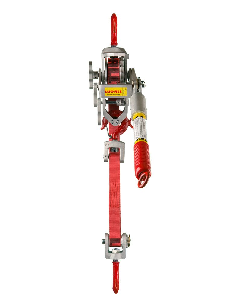 25-B - 1 1/2 Ton Web Strap Hoist w/ Hot Stick Rings