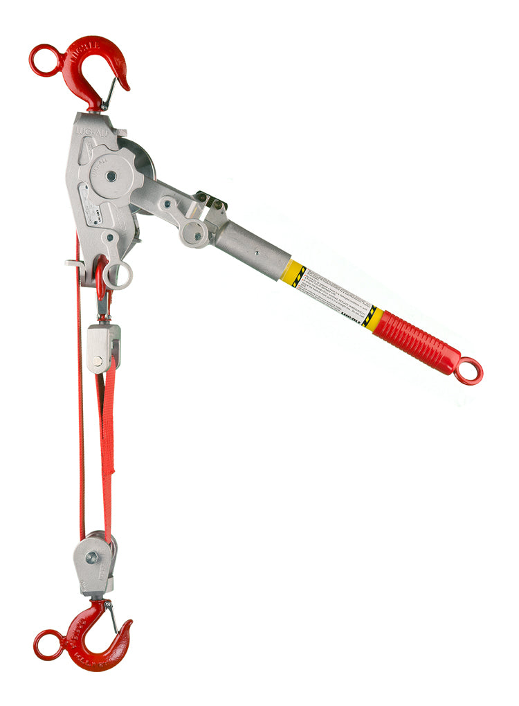 25-B - 1 1/2 Ton Web Strap Hoist w/ Hot Stick Rings