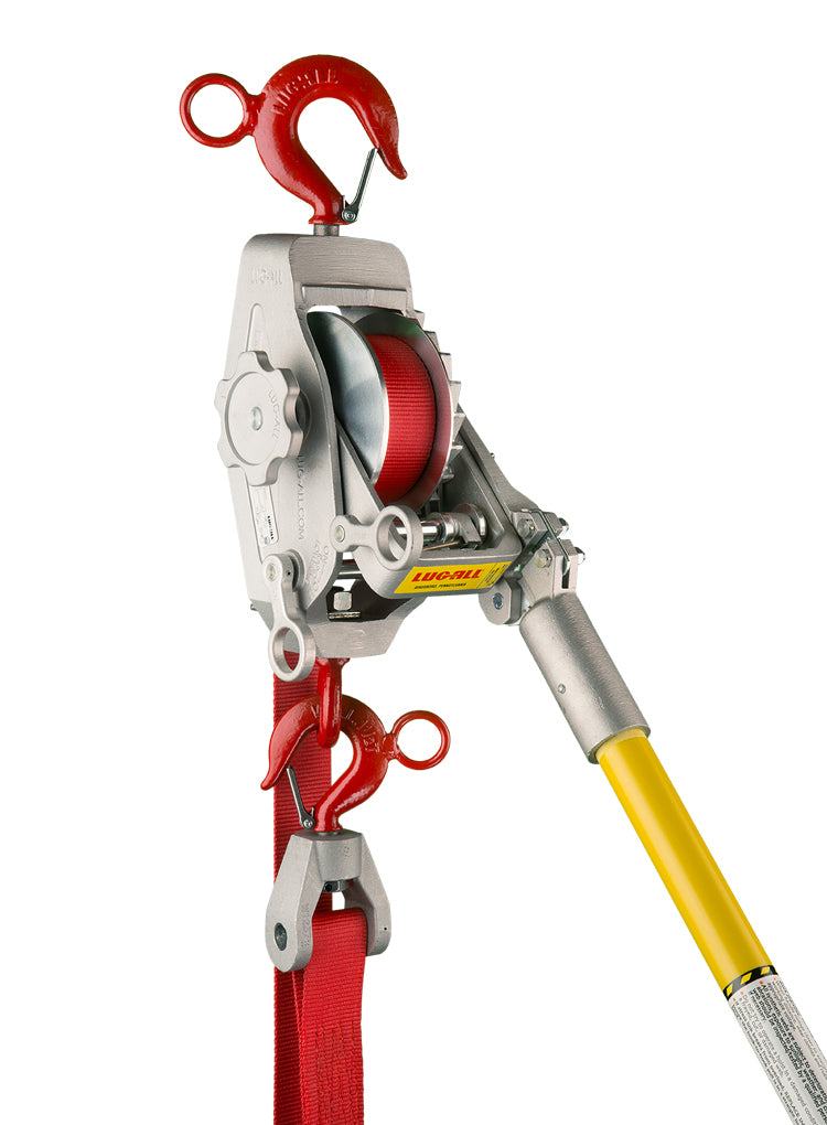 3-B - 1 1/2 Ton Web Strap Hoist w/ Hot Stick Rings